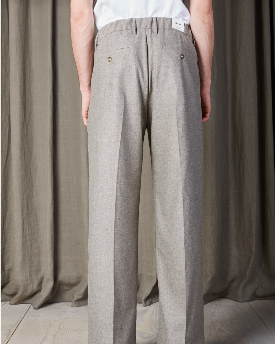 Kay Relaxed Fit Pleated Pants Desert Kakhi