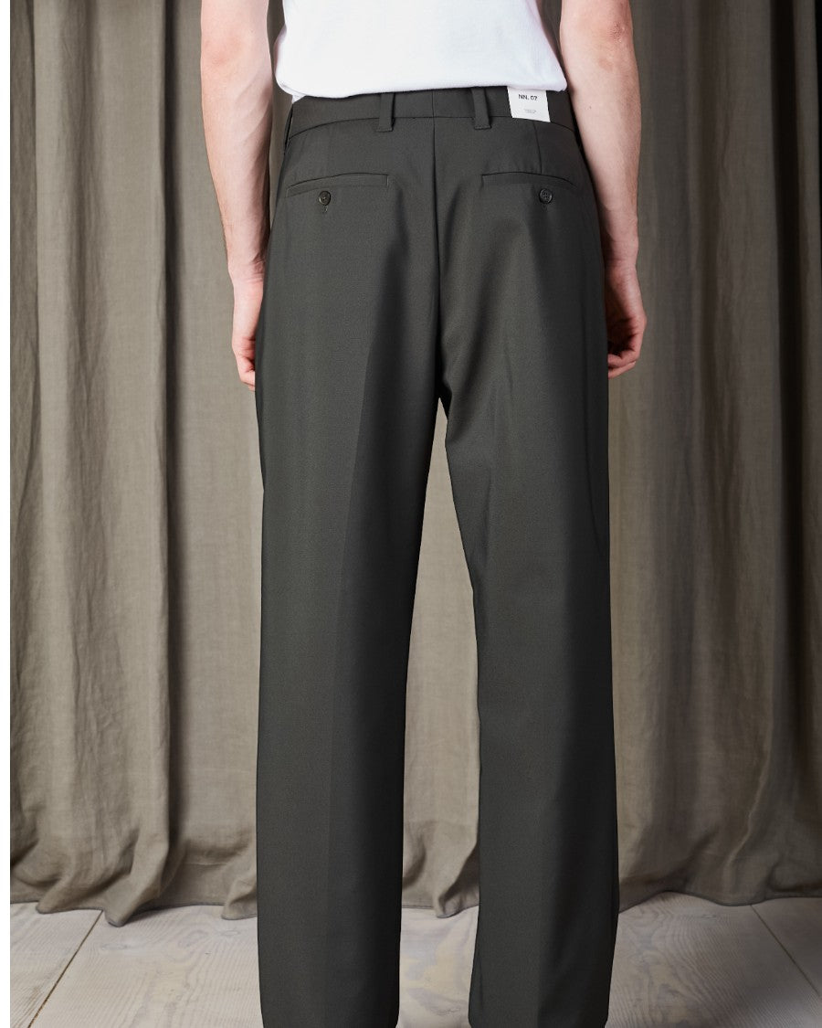 Paw Relaxed Fit Cotton Stretch Trousers Dark Army
