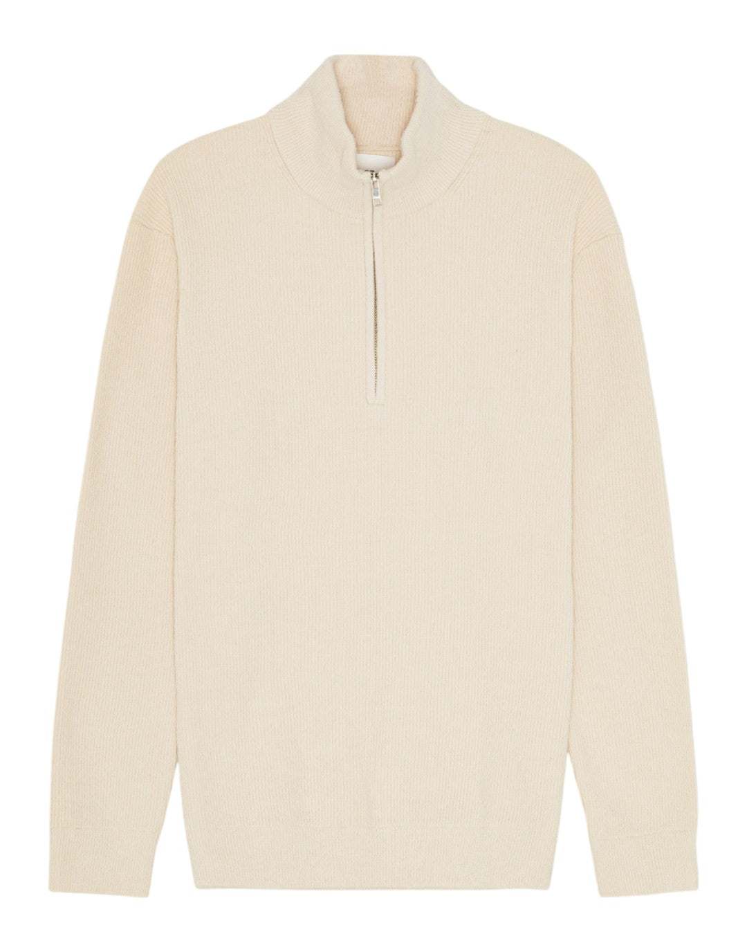Danny Half Zip Softfeel Mock Neck Half Zip Sweater Ivory