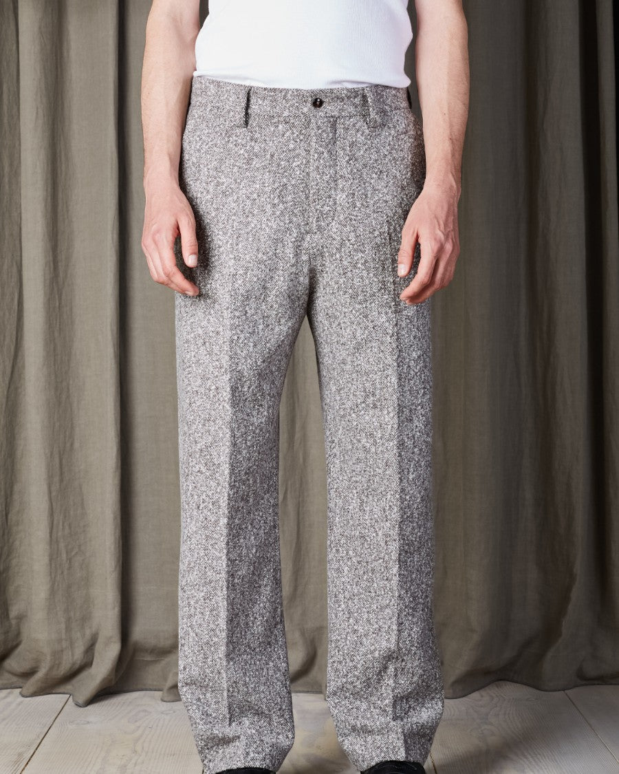 Paw Relaxed Fit Boucle Fabric Trousers