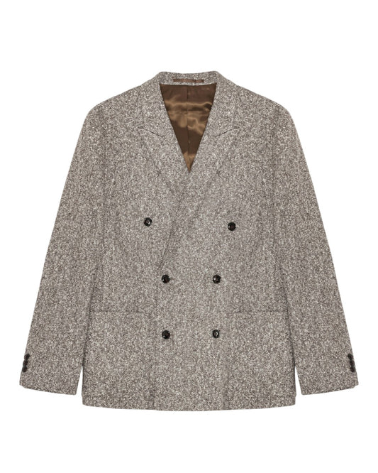 Jordin Double Breasted Boucl� Blazer Dusky Port