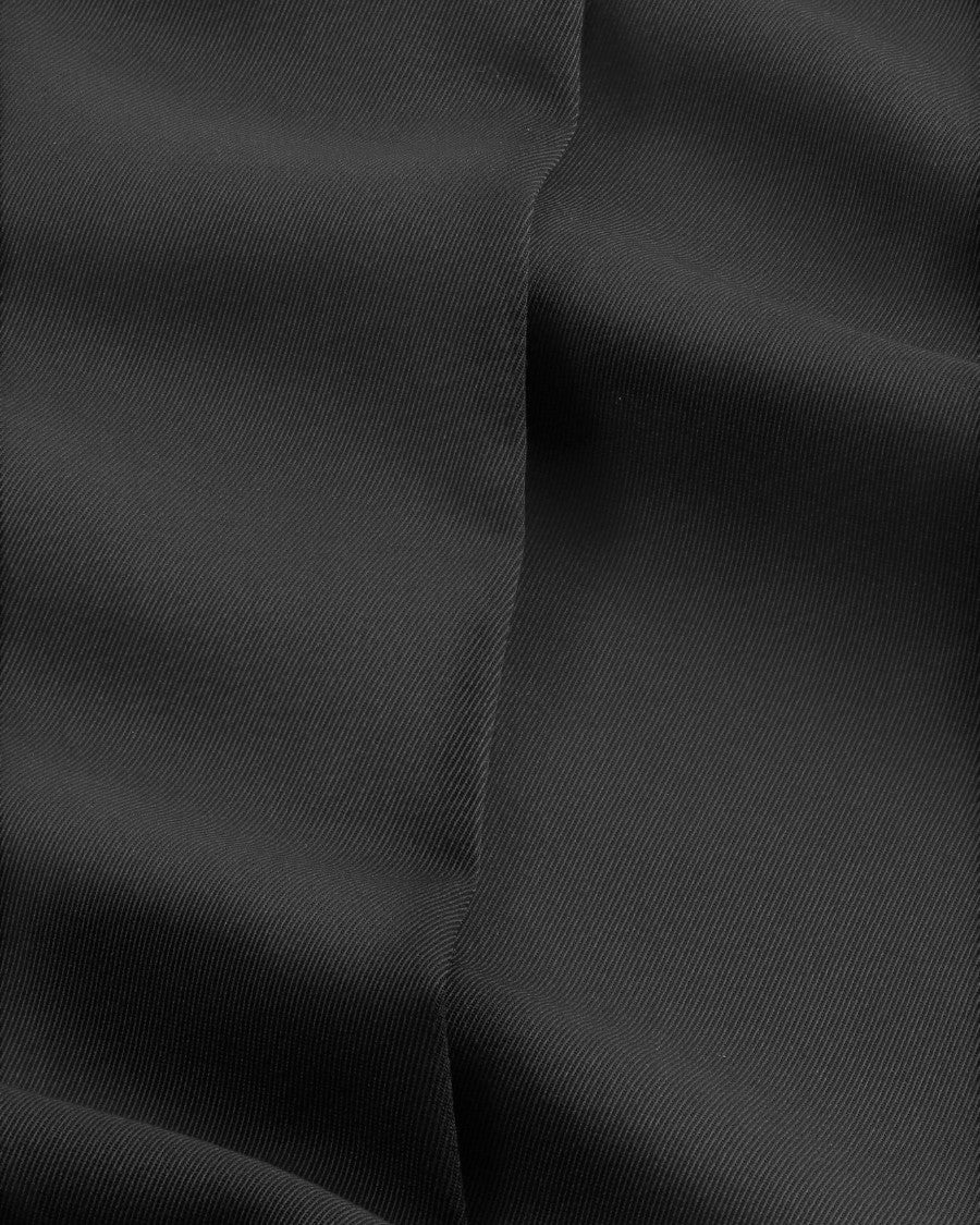 Kay Relaxed Wool Tencel Trousers Black