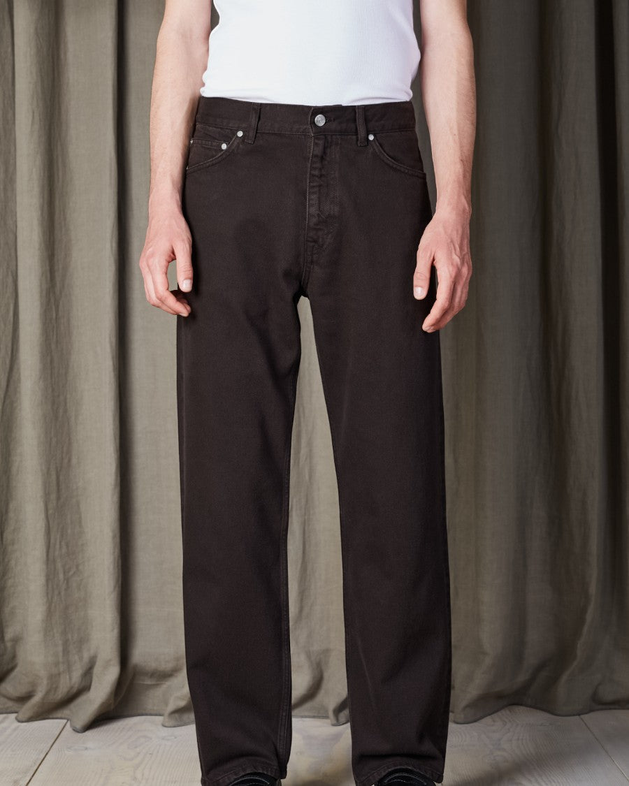 Otis Relaxed Fit Wide Vintage Look Coloured  Denim Dusky Port