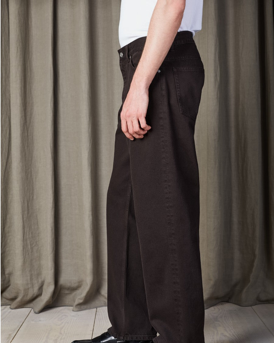 Otis Relaxed Fit Wide Vintage Look Coloured  Denim Dusky Port