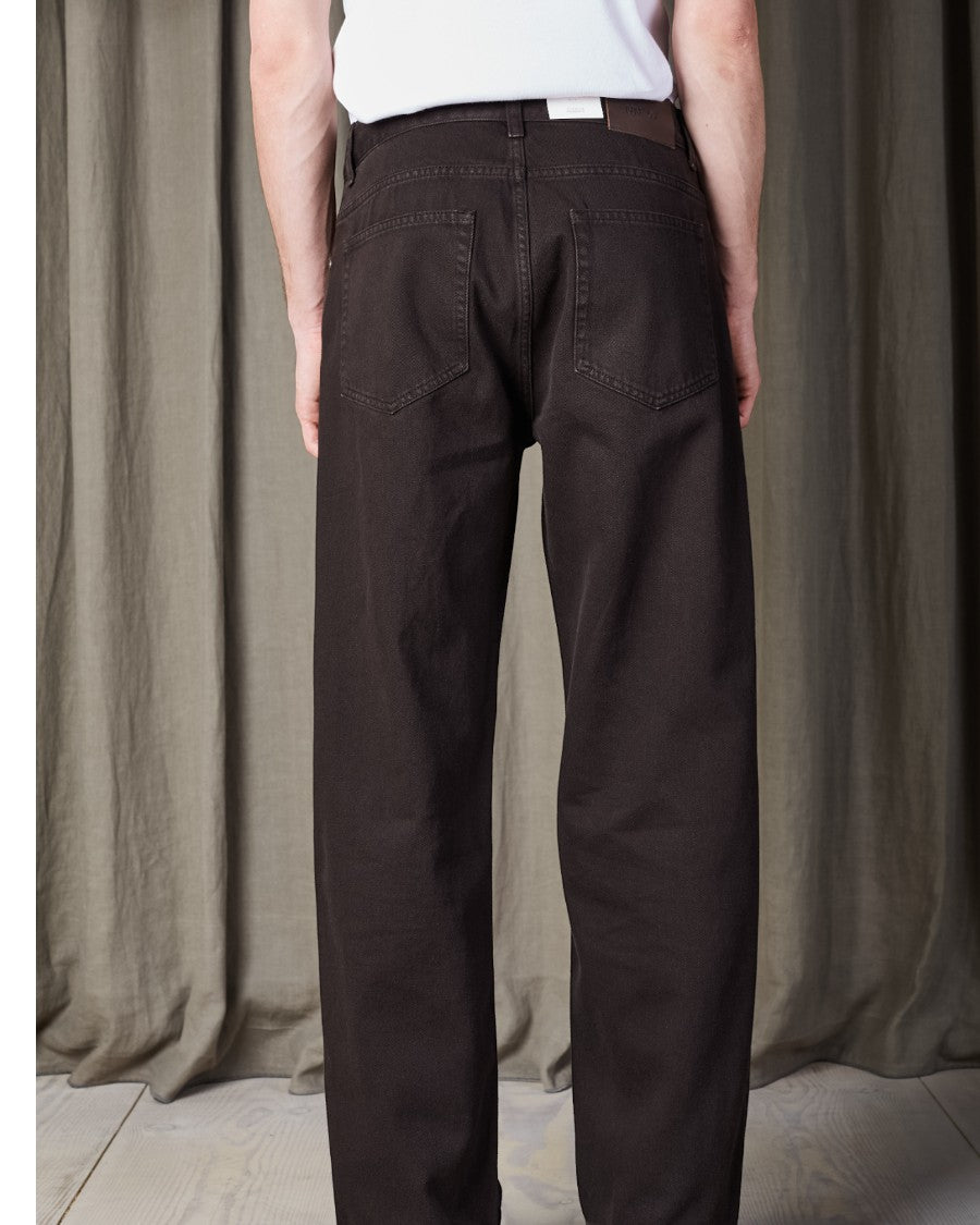 Otis Relaxed Fit Wide Vintage Look Coloured  Denim Dusky Port