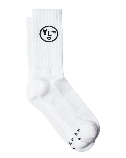 Face socks White/Black
