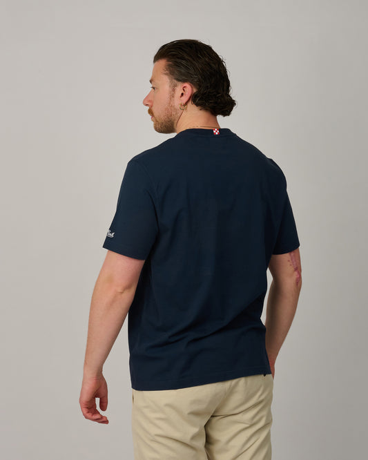 MC2 Saint Barth Portofino Business Glass T-Shirt Navy
