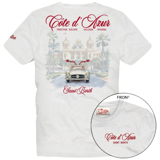 Cotton T-shirt with front and Back - Portland - Cote Azure Escape
