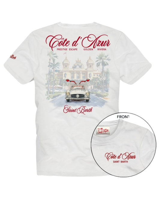 Cotton T-shirt with front and Back - Portland - Cote Azure Escape
