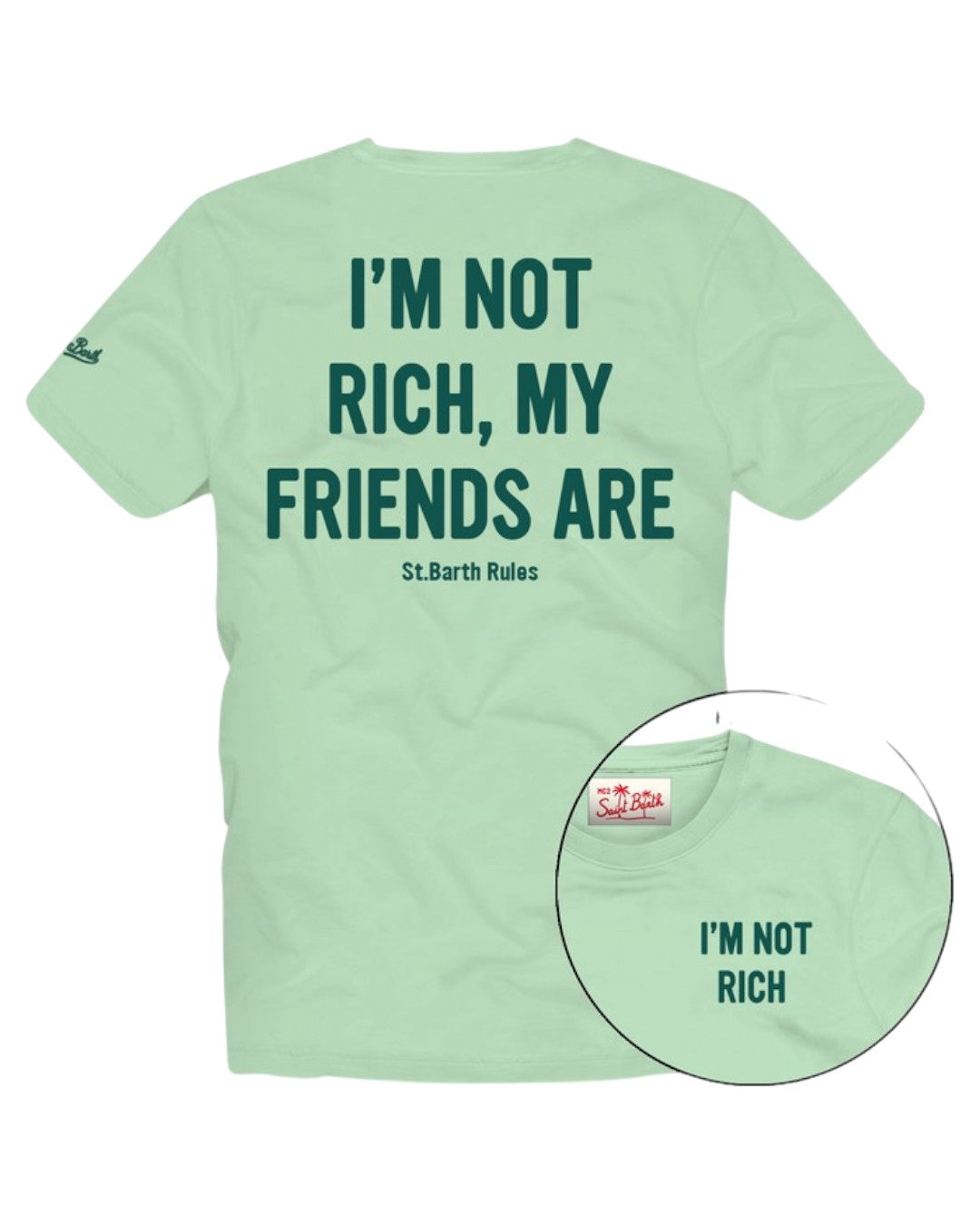 Cotton T-shirt with front and back - Portland - Rich Friends