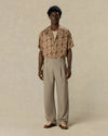 Viscose Chain Link Monogram Shirt Kaki