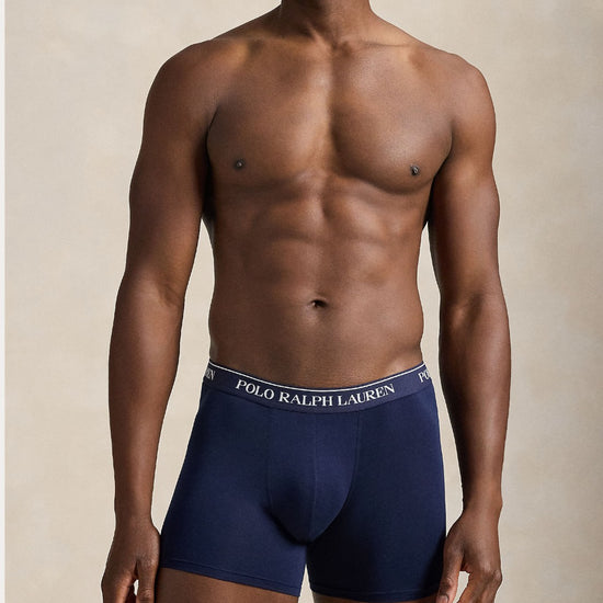 STRETCH-COTTON BOXER BRIEF 3-PACK NAVY