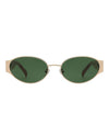 Bella Sunglasses Gold Burnt Amber