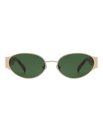 Bella Sunglasses Gold Burnt Amber