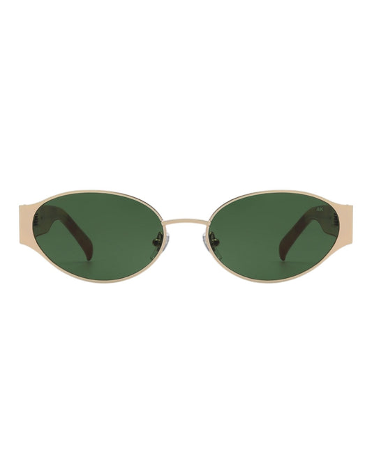 Bella Sunglasses Gold Burnt Amber