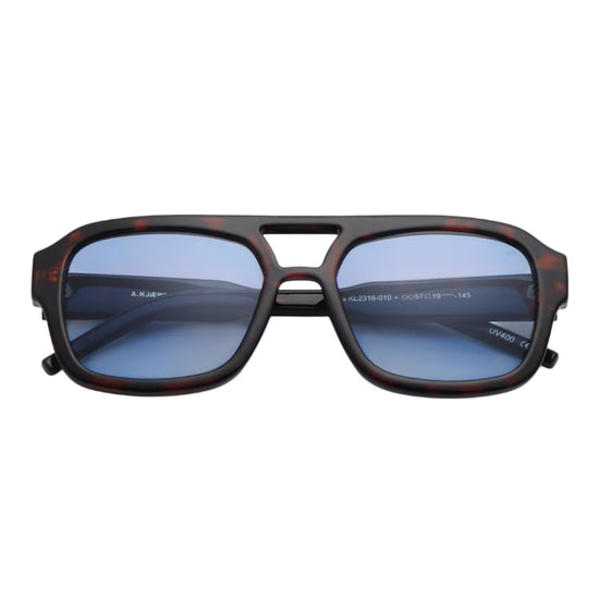 KAYA Sunglasses Demi Tortoiise Blue Lens