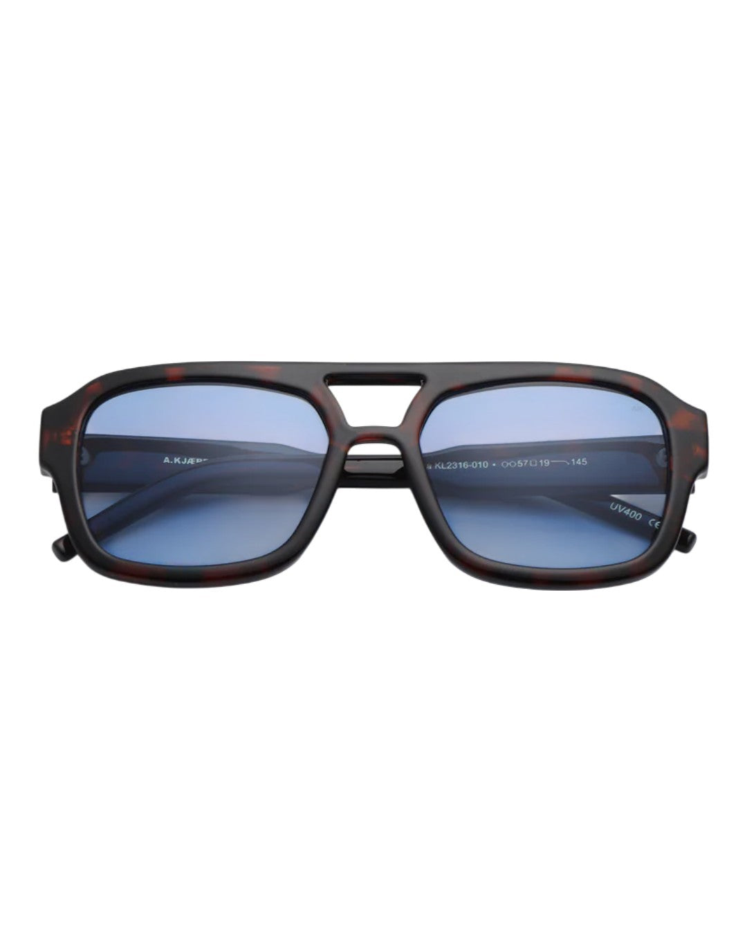KAYA Sunglasses Demi Tortoiise Blue Lens
