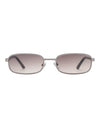 Noah Sunglasses Silver Striped Horn