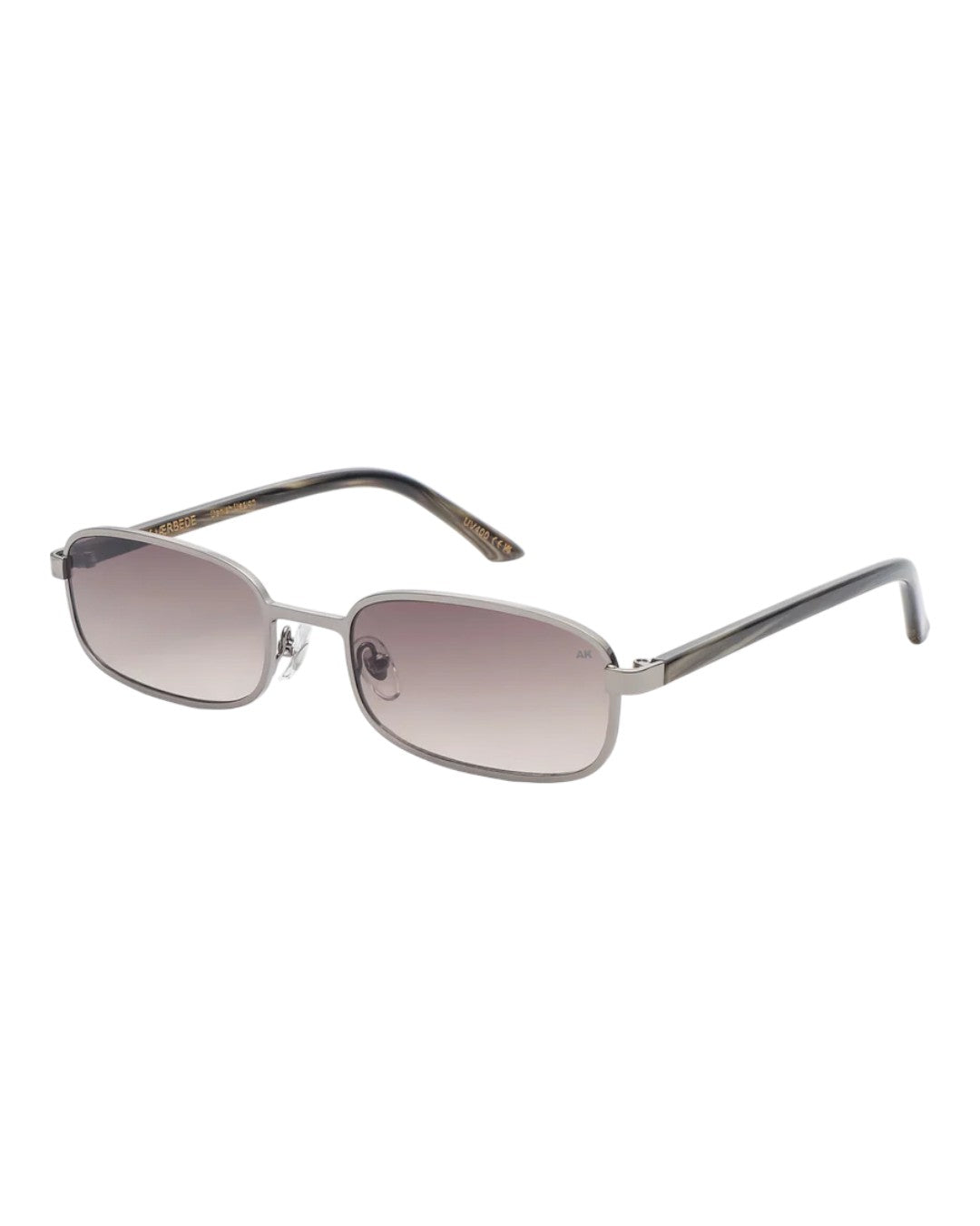 Noah Sunglasses Silver Striped Horn