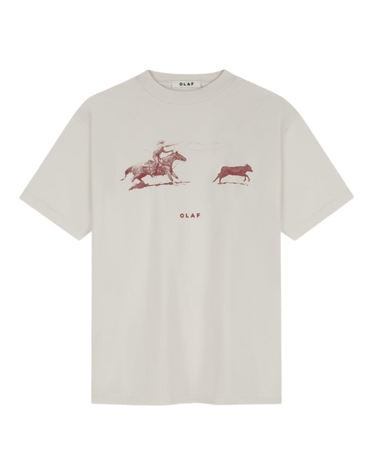 Cowboy Bull Cotton T-shirt