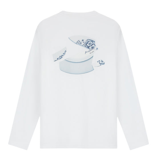 Broken Plate Cotton LS T-shirt Optical White