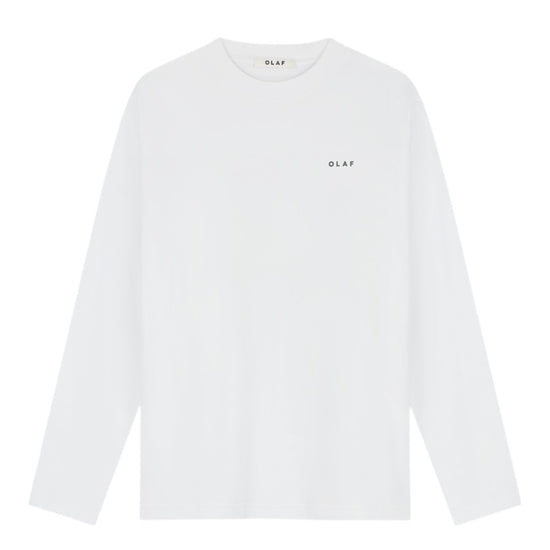 Broken Plate Cotton LS T-shirt Optical White