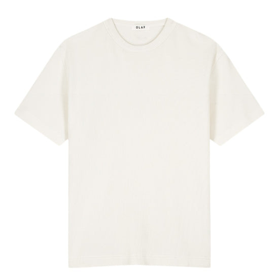Cotton Waffle T-shirt Off White