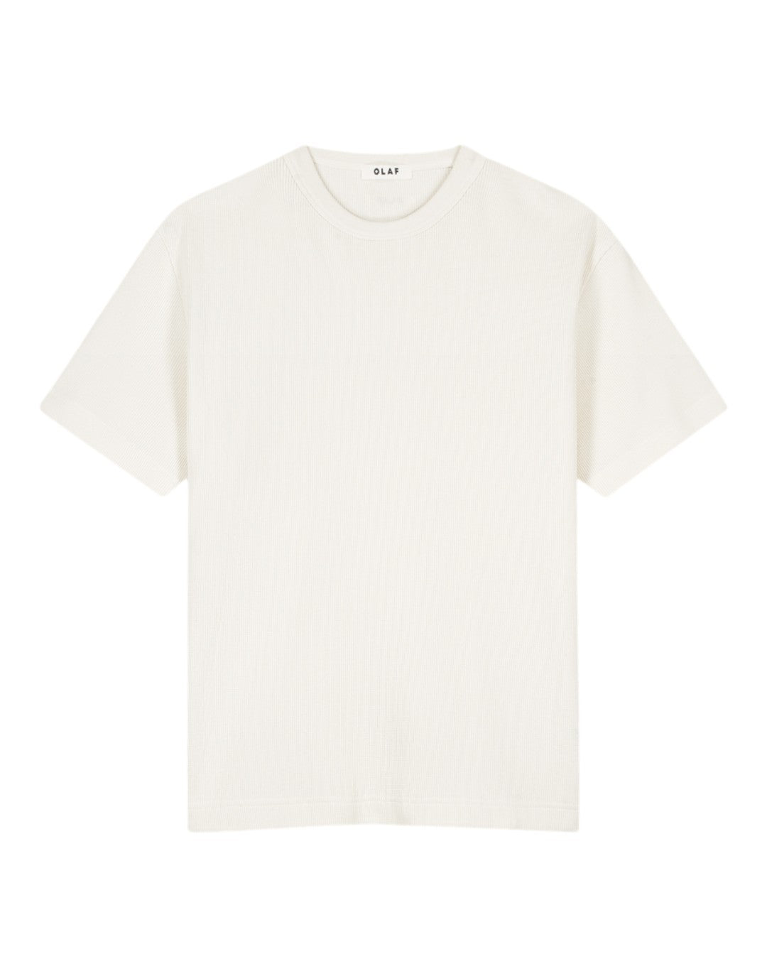Cotton Waffle T-shirt Off White