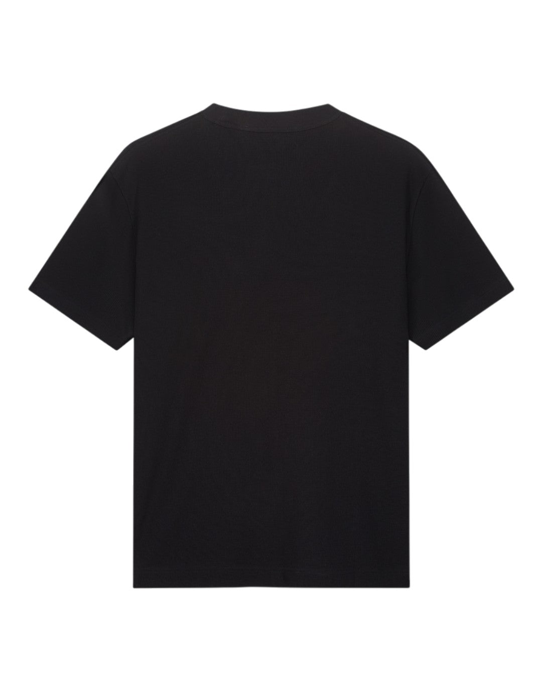 Cotton Waffle T-shirt Black
