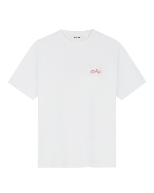 Lasso Signature Cotton T-shirt Optical White