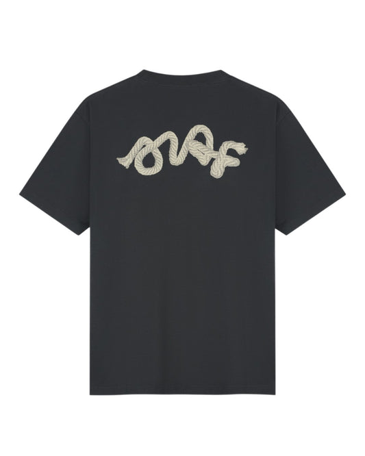 Lasso Signature Cotton T-shirt Charcoal