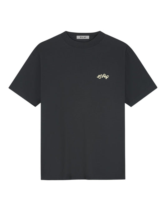Lasso Signature Cotton T-shirt Charcoal