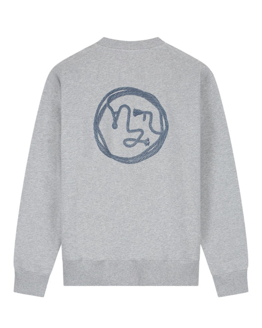 Lasso Face Sweater Heather Grey