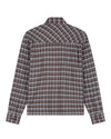 Flannel Boxy Shirt Chocolateplum/Windsurfer