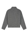 Wool Fleece Zip Jacket Sharkskin