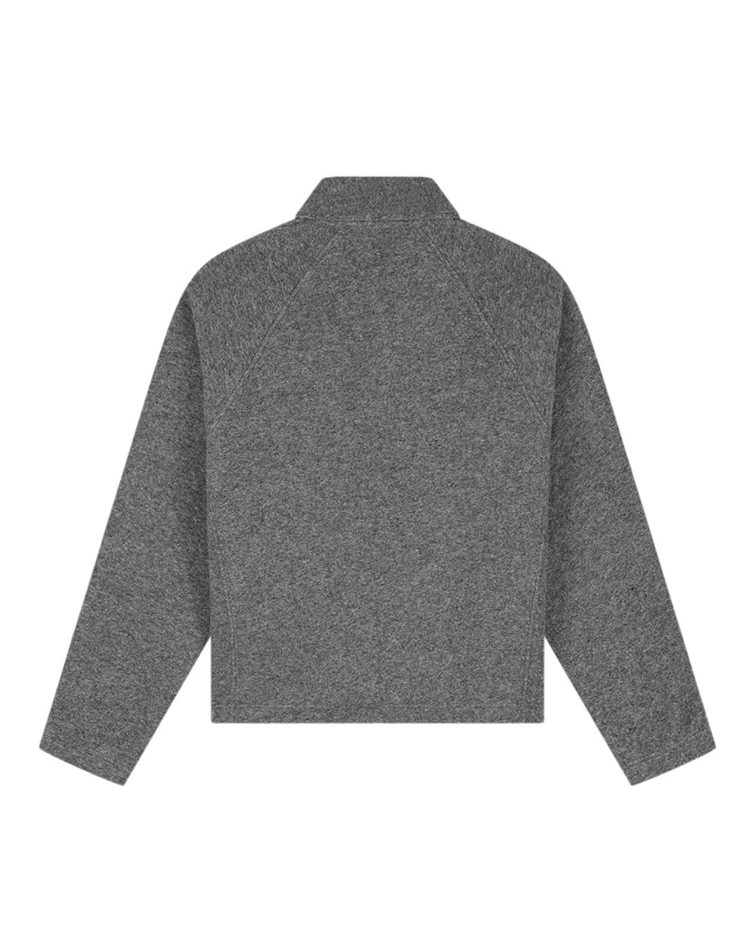 Wool Fleece Zip Jacket Sharkskin