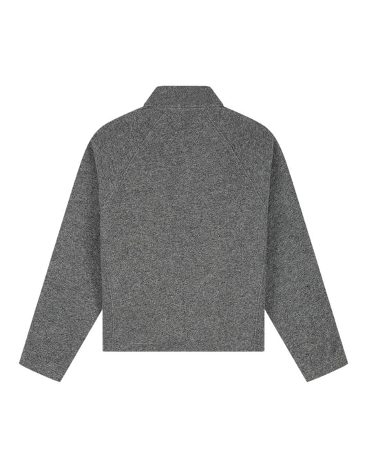 Wool Fleece Zip Jacket Sharkskin