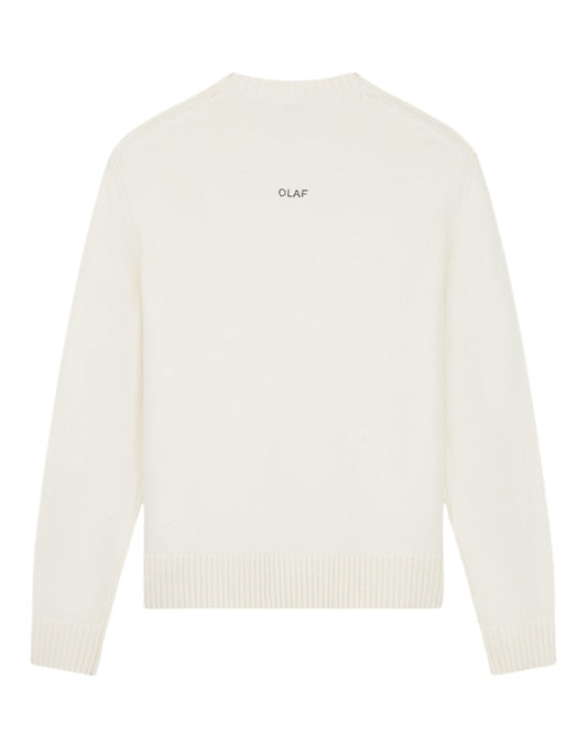 Essentila Knitted Crewneck Pullover Off White