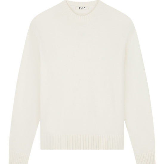 Essentila Knitted Crewneck Pullover Off White