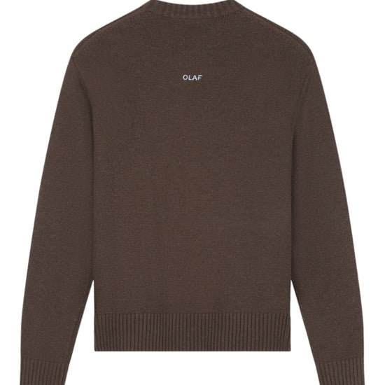 Essential Knitted Crewneck Pullover Chocolateplum