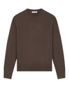 Essential Knitted Crewneck Pullover Chocolateplum