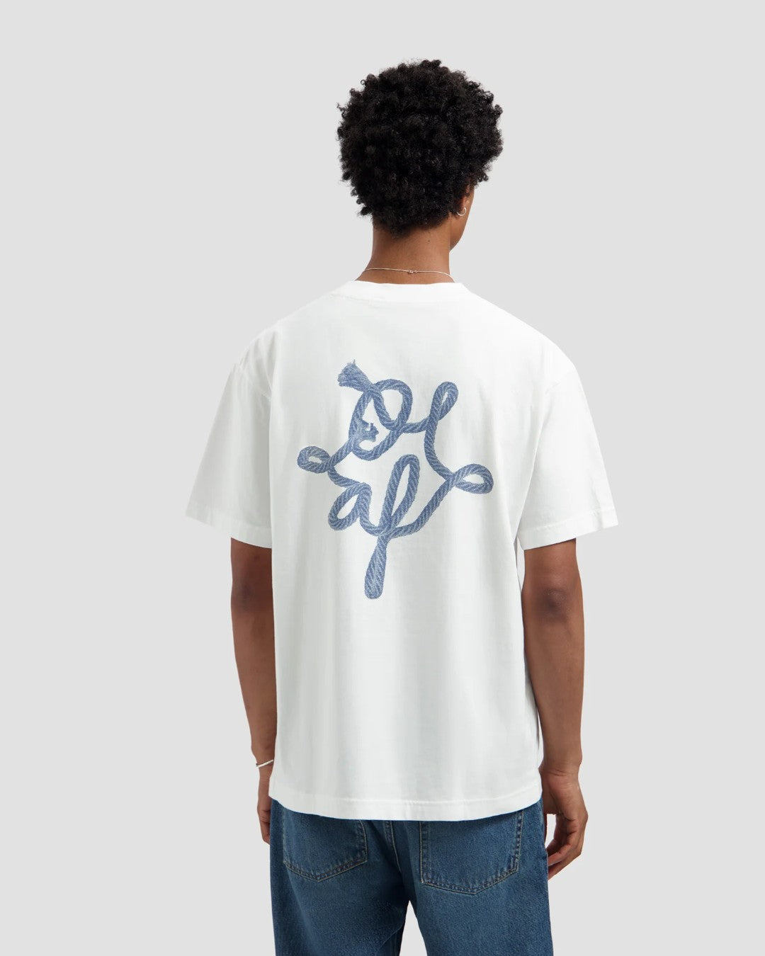 Lasso Monogram Cotton T-shirt Optical White