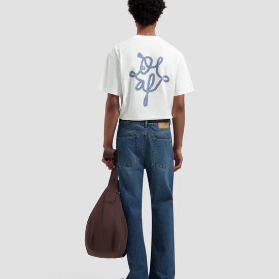 Lasso Monogram Cotton T-shirt Optical White