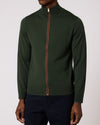 Full Zip Cardigan Green