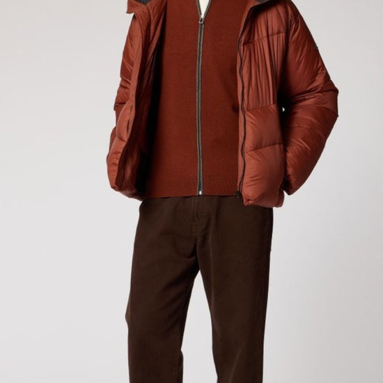 Full Zip Cardigan Red