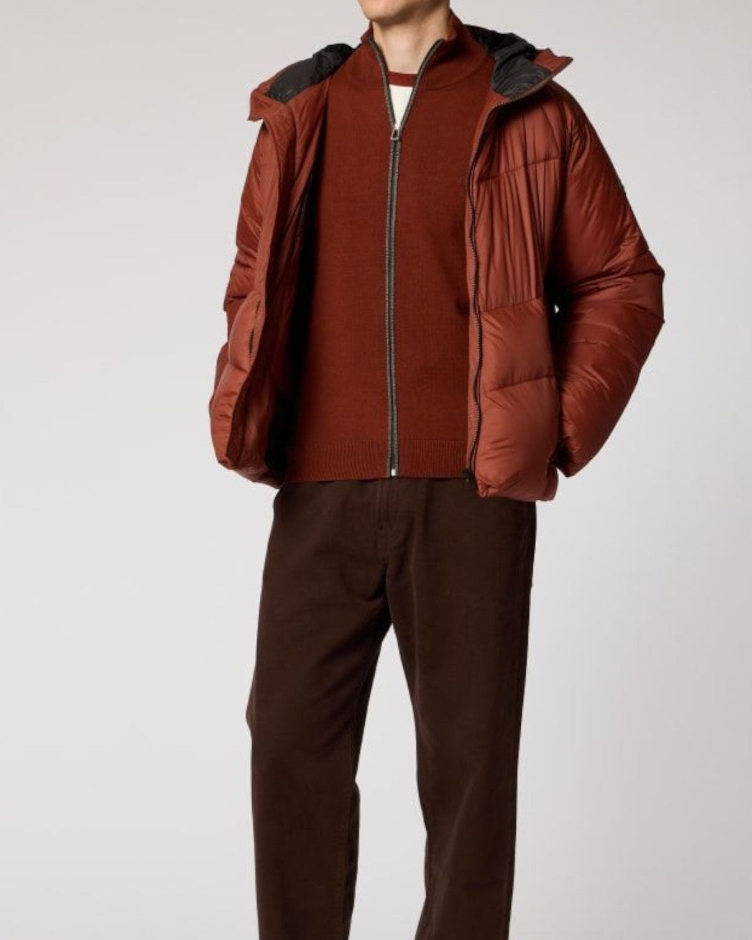 Full Zip Cardigan Red