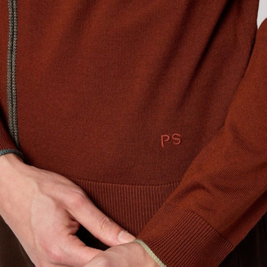Full Zip Cardigan Red