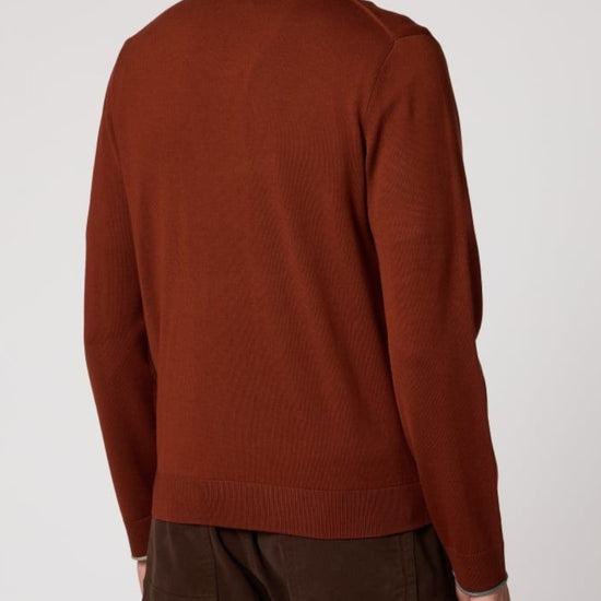 Full Zip Cardigan Red