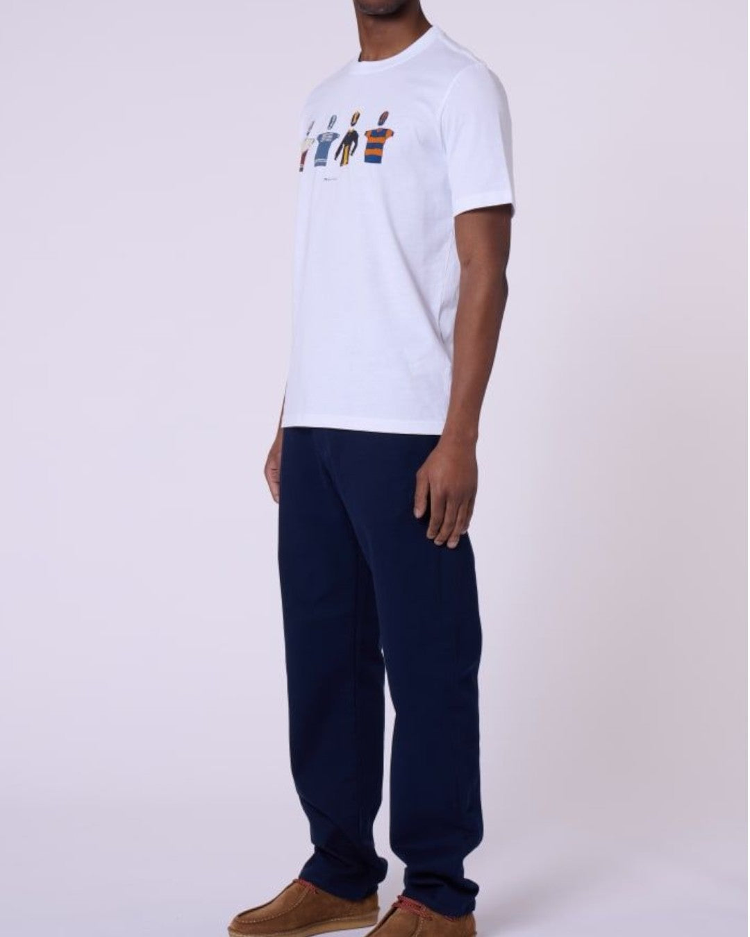 Cycle Jersey's Cotton Regular Fit T-shirt White