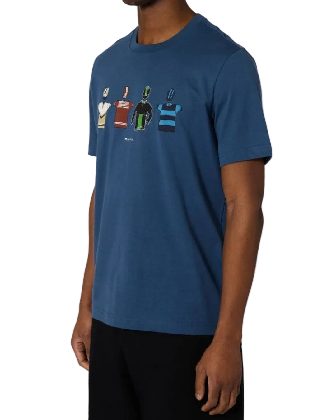 Cycle Jersey's Cotton Regular Fit T-shirt Blue
